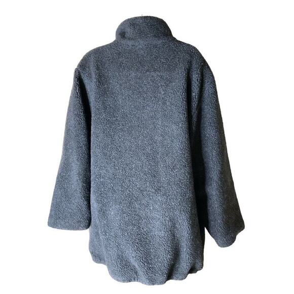 Basic Editions Vintage Fleece Jacket Womens Size XL Lined Warm Comfortable Coat - Picture 2 of 6